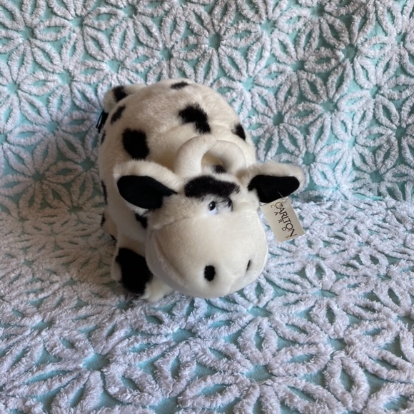 NWT Vintage Carlton Cards Cow plush stuffed animal bull cow plushie - Picture 2 of 6